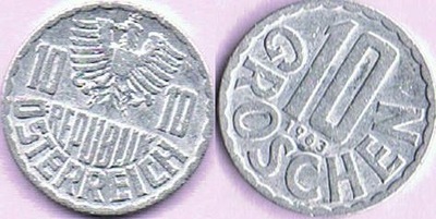 Austria - 10 Groschen 1963 r