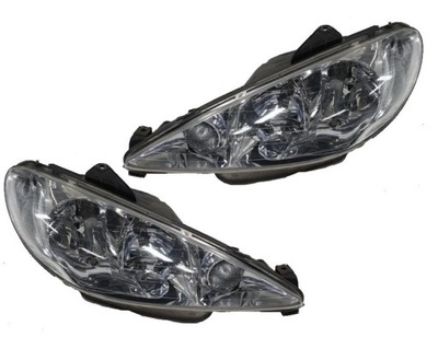 Лампа peugeot 206 01.98-04.09 фара левый фото №1