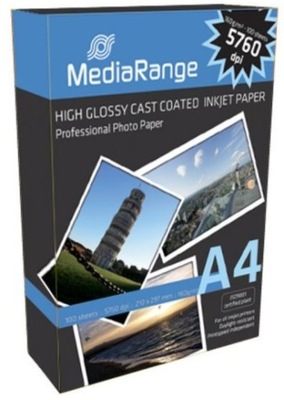 MediaRange Papier Glossy Atrament 160g/m2 100ark