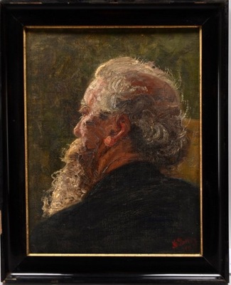 Ludwig M. Roth 1858-1952 Mędrzec 1911rok 51x40cm