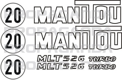 MANITOU MLT 526 naklejki naklejka