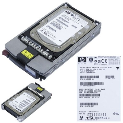 NOWY DYSK SCSI HP BF07289BC4 72.8GB 80-PIN