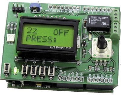AVTduino miniLCD - miniaturowy panel operatora dla Arduino, DIY, AVT1722 B