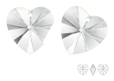 6228 Swarovski Xilion Heart 14mm Crystal