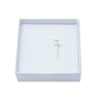 Srebrny Krzyżyk - św Jana Pawła II Srebro pr 925