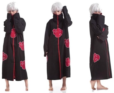 NARUTO SHIPPUUDEN KOSTIUM PELERYNA AKATSUKI STRÓJ M