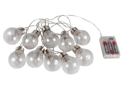 LED svietidlá GIRLANDA - Girlanda dekoracyjna LED 10 żarówek - na baterie