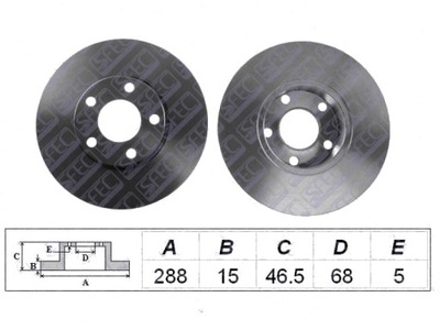 DISCS BRAKE FRONT VW PASSAT B5 96-00 A4 A6 - milautoparts-fr.ukrlive.com