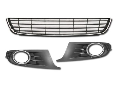 GRILLE DEFLECTOR IN BUMPER CHROME VOLKSWAGEN GOLF VI HIGHLINE - milautoparts-fr.ukrlive.com