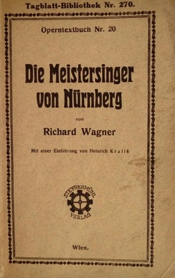 Die Meistersinger von Nurnberg Richard Wagner