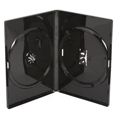 Pudełka AMARAY CZARNE na 2 x DVD 1 sztuka 14mm