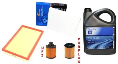 FILTERS + OIL GM 10W40 5L OPEL MERIVA 1.3 CDTI - milautoparts-fr.ukrlive.com