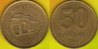 ARGENTYNA 50 Centavos 1994 r.