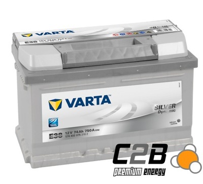 ACCUMULATEUR VARTA 74AH E38 SKIERNIEWICE C2B - milautoparts.fr