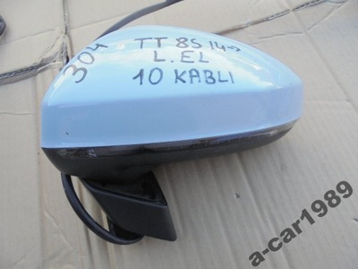 Зеркало левая audi tt 8s 2014- 10 кабели фото №1