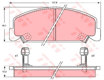 PADS HAM FRONT HONDA ACCORD -89 CIVIC -92 TRW - milautoparts-fr.ukrlive.com