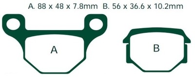 PADS BRAKE EBC SKUTEROWE KRAKOW EBC SFA093 - milautoparts-fr.ukrlive.com