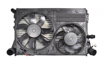 SET RADIATOR FANS VW TOURAN 1,6 2,0 TDI 03 04 05- - milautoparts-fr.ukrlive.com