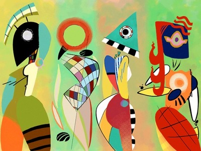 Obraz Muses - Wassily Kandinsky - 80x60