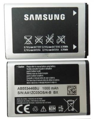 BATERIA SAMSUNG AB553446BU * E2230 E2121 C3212 E1010 B200 F318 M110v P910