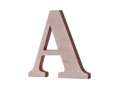 Drewniane litery, literki z drewna, litera lite drewno, bukowa, napis, 30cm