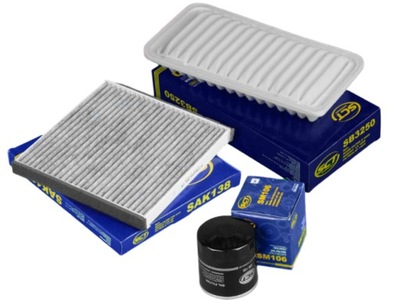 SET FILTERS SCT FOR TOYOTA COROLLA E12 1.4 1.6 + FILTER CABIN CARBON SCT SAK138 - milautoparts-fr.ukrlive.com