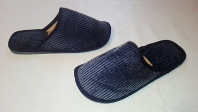 KAPCIE MĘSKIE DOMOWE 42-43 LACZKI SZTRUKSOWE BUTY