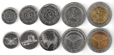 JEMEN zestaw 5 monet