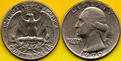 USA 25 Cent 1970 r. D