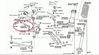 WAHACZ TYŁ POPRZECZNY LEXUS IS200 IS300 GS300/430