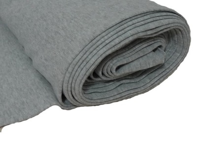 DZIANINA ŚCIĄGACZ GŁADKI JASNY SZARY MELANŻ