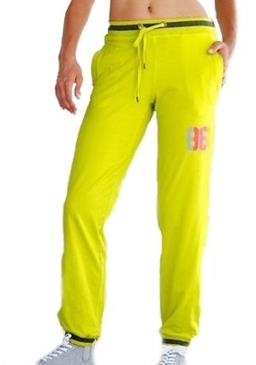 SDR0053 BonPrix Spodnie dresowe 32 2XS limonka