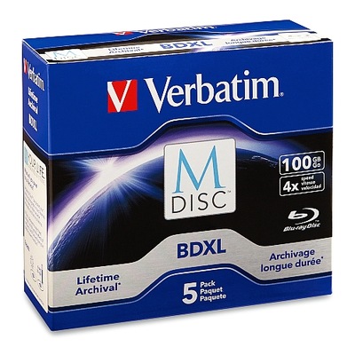 Verbatim M-Disc BDXL 100GB 4x 1SZT JC Archiwizacja Najlepsze