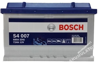 Akumulator BOSCH S4 12V 72Ah 680A