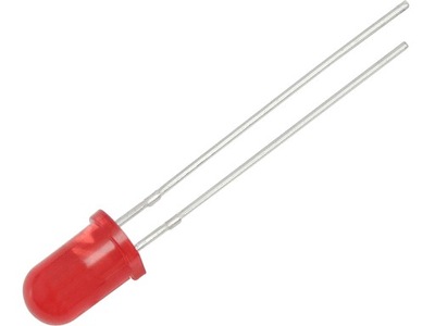 Dioda diody LED 5mm czerwona migająca 10szt (0080)