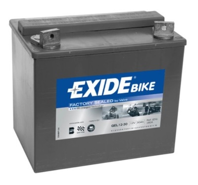 EXIDE 750825 BATTERY EXIDE MOTORCYCLE 30AH/180A EN +L 12V 166X12 - milautoparts-fr.ukrlive.com