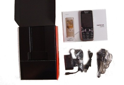 Nokia E52 nowa, czarna, kompletny zestaw