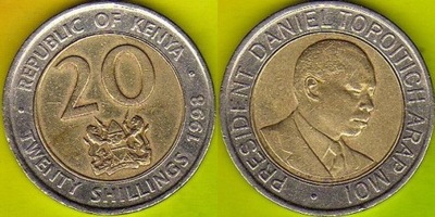 KENIA 20 Shilling 1998 r.