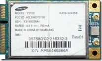 FAKTURA Samsung Y3300 miniPCI-E SPRAWNA