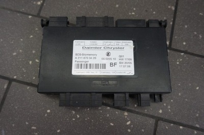 Модуль сидіння sitzmemory mercedes e klasa w211 фото №1