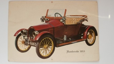 POCZTÓWKA AUTOMOBIL HUMBERETTE 1913 STARY SAMOCHÓD