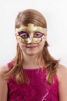 Maska karnawałowa złota