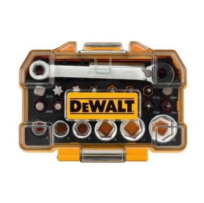 Bit nastavený a zásuvky, DeWALT DT71516 24 položiek
