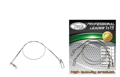 PRZYPON PROFESJONAL SPINNINGOWY 1x19 25cm/12kg 2sz