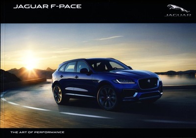 Jaguar F Pace prospekt model 2018 angielski export