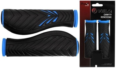 CHWYTY ROWEROWE VELO PROX VLG-1133AD2 130 mm NIEBIESKIE CZARNE