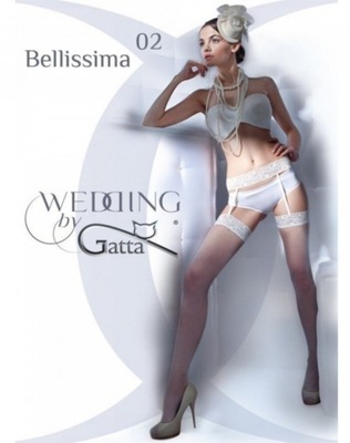 Rajstopy Wedding BELLISSIMA 02 box 3/4 Biały