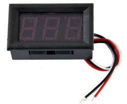 Woltomierz cyfrowy LED 0-99,9V ZIELONY ___ BTE-035