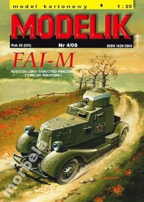 Modelik nr 4/08 Samochód Pancerny FAI-M 1:25