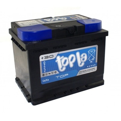 TOPLA TOP ACCUMULATEUR 12V 66AH 640A 242X175X190MM BEZOBSLUGOWY DROITE + - milautoparts-fr.ukrlive.com